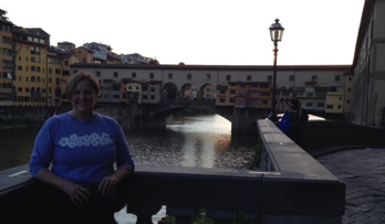 Kim on the Ponte Vecchio, Florence 5/2014