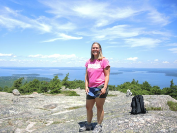 Julie in Acadia National Park, ME 7/2014